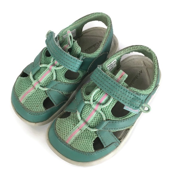 Columbia Toddler Mesh Outdoor Hiking Sandals in Green